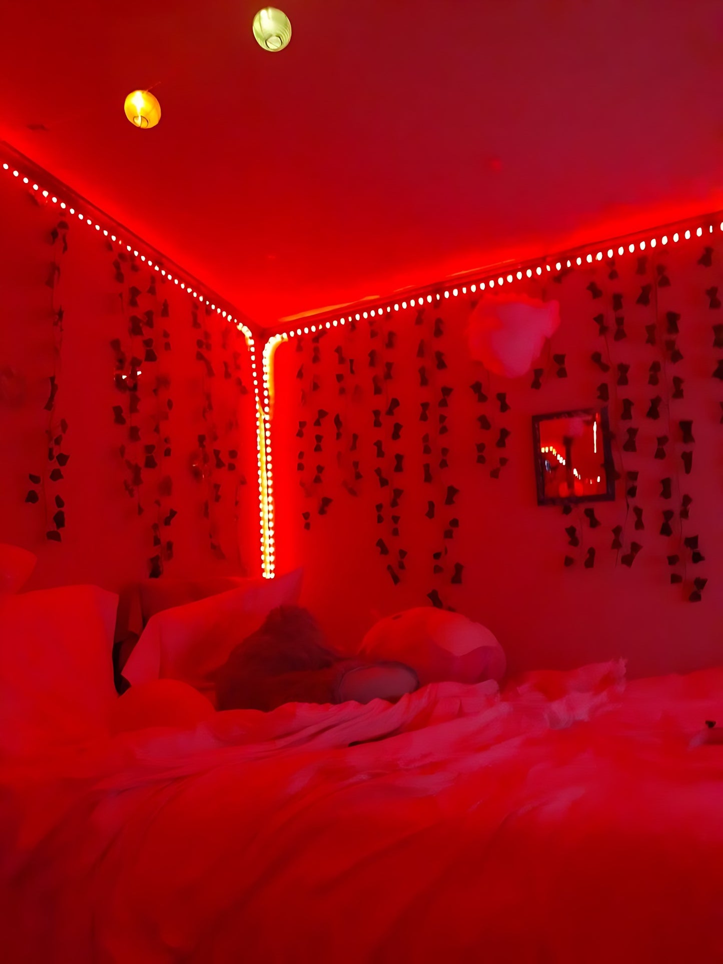 photo chambre led rouge