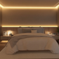 ruban led blanc chaud chambre
