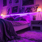 chambre led violet