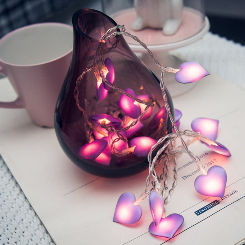 Guirlande coeur lumineux