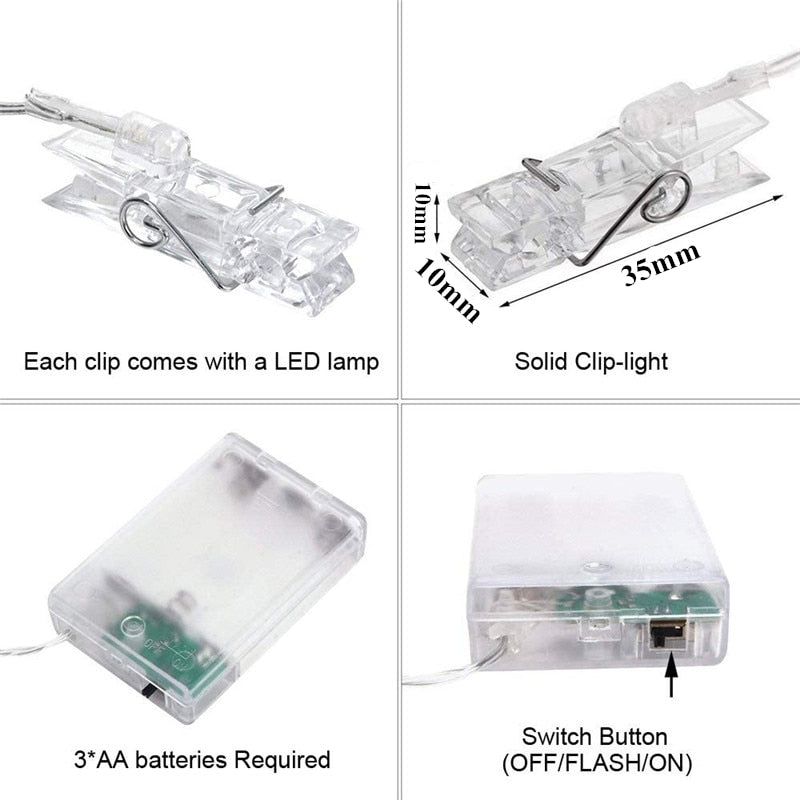 Guirlande photo LED