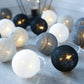 Guirlande Lumineuses Boules Coton