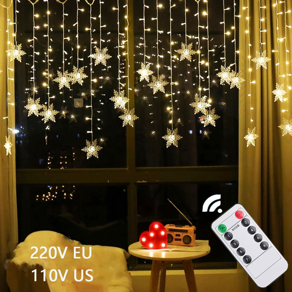 Guirlande lumineuse flocon de neige