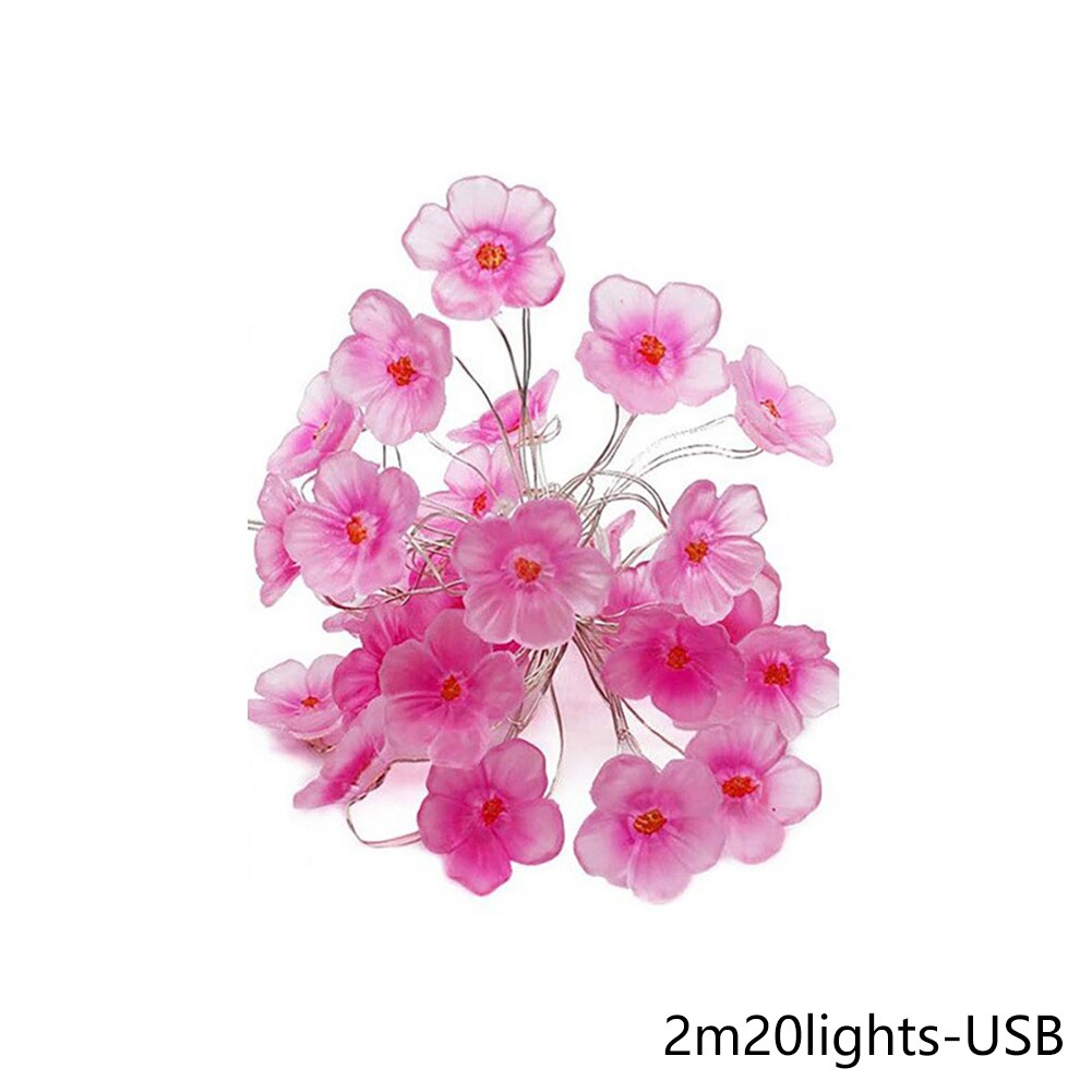fleurs lumineuse rose